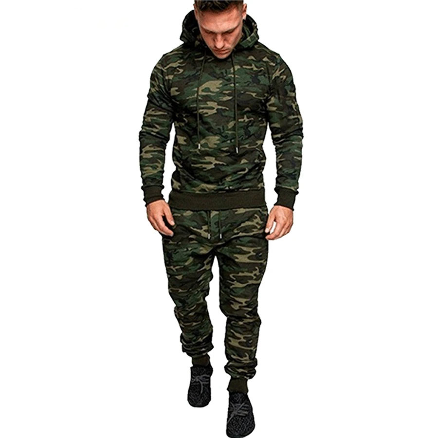 Conjunto de chándal deportivo de camuflaje